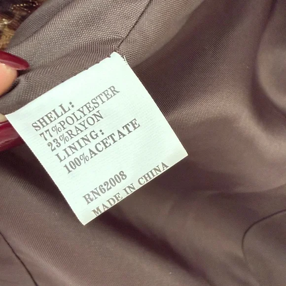 Vintage 90s Lena Gabrielle Cheetah Animal Print Women's Blazer - Size 6 - Picture 8 of 13